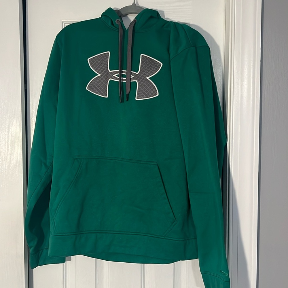 Men’s Green and gray Under Armour hoodie